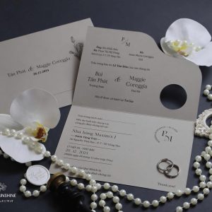 Thiệp cưới cách điệu