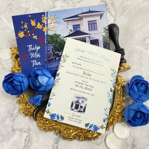 VỀ NHÀ MỚI, GỬI LỜI MỜI QUA MỘT THIỆP TÂN GIA CHỈN CHU