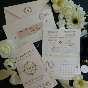 Hành trình yêu bắt đầu từ tấm “passport” ngọt ngào sắc hồng pastel.