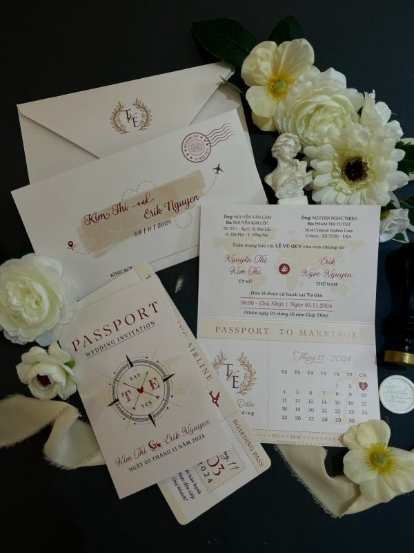 Hành trình yêu bắt đầu từ tấm “passport” ngọt ngào sắc hồng pastel.