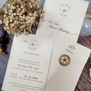 Thiệp cưới đơn giản không đồng nghĩa với đơn điệu